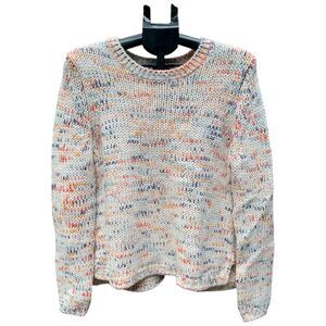 Gap ivory multicolor marled pullover sweater wool blend size Medium M